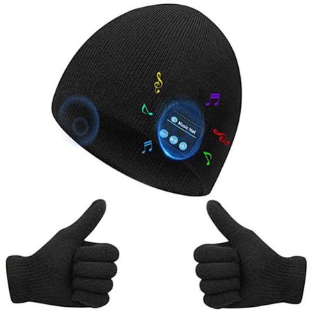 Bluetooth Neulottu Pipopipo Langattomat Kuulokkeet Kaiutin Unisex Talvihattu Ulkoilujuoksuun