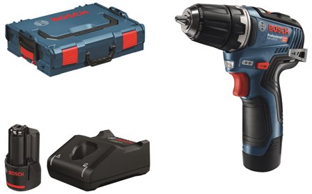 Bosch GSR 12V-35 Skruvdragare med batteri och laddare, Maskiner
