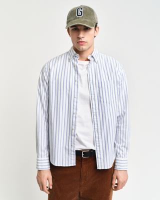 GANT - Regular fit stripet archive oxford skjorte - Herre - XXL