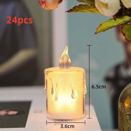 24 st Ljus Tända elektroniska ljus 3.6*.6.5CM 3.6*.6.5CM