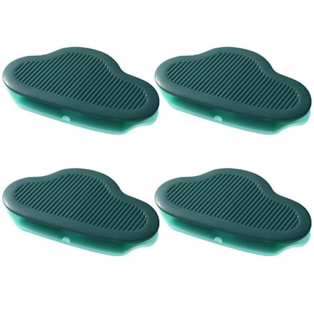 4st Cloud Plug Holder Wire Storage Clip MÖRKGRÖN