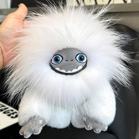 Abominable Everest söt snömonster plyschryggsäck plyschlelu sova supermjuk Everest-lumikko nuken reppu joulu syntymäpäivälahja