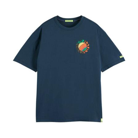 Scotch & Soda T-Shirt , Blauw , Heren , Maat: L