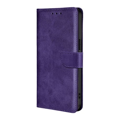 Etui til iPhone 13 Pro lilla flip læder anti-fald kort slot på lager