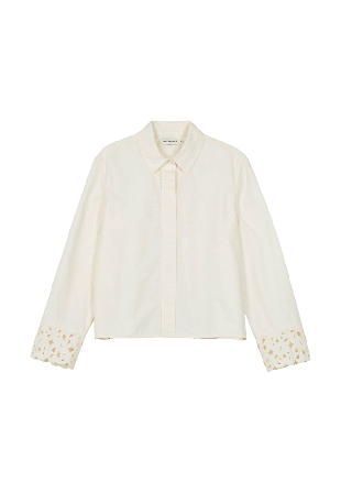 Marimekko Etevyys Keidas Blouse Blusar Dam Beige 34