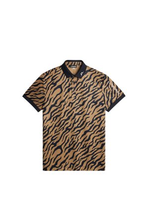 J.Lindeberg - Golf - Tour Tech Print Polo - Brown - - XXL
