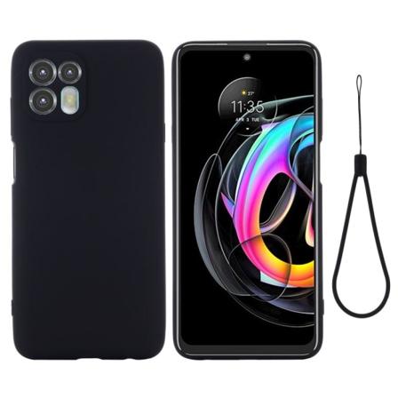 Matta nestesilikoninen kuori Motorola Edge 20 Lite - Musta Black