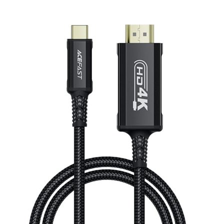 Acefast C1 USB-C/HDMI Videokabel 4K 60Hz HDR 1,8m - Svart