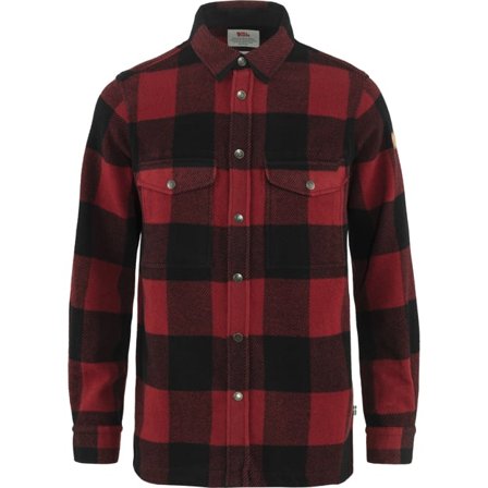 Fjällräven Men's Canada Shirt in Red | Size: Large, G-1000 /Wool