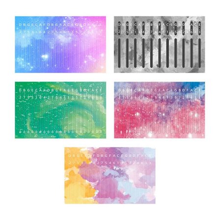 5 kpl Kalimba 21 näppäimen tarra Peukalopianon tarrat Näppäimistö Soitin Osia Tarvikkeita Aloittelijoille