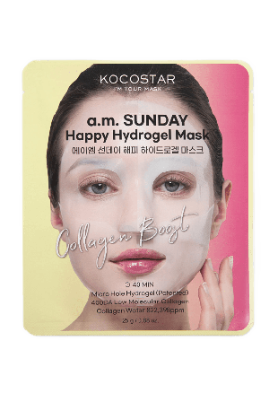 Kocostar a.m. SUNDAY Hydrogel Collagen Mask Ansiktsmask & peeling 25G