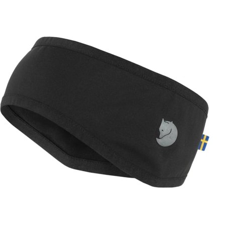 Fjällräven Women's Abisko Värm Headband in Black, Polyester/Elastane