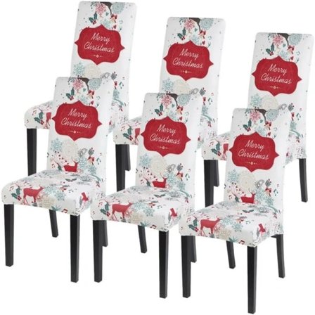 Julbordsöverdrag för stolar, 4-pack, Stretch Julklapp Parsons Stol