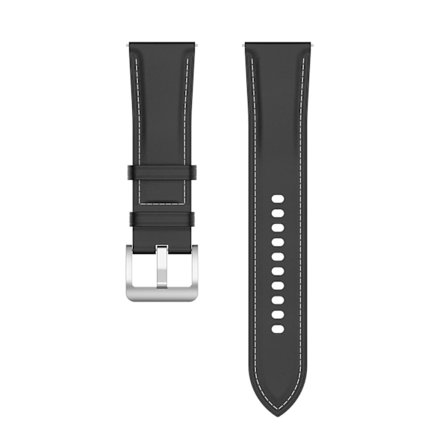 Klockarmband Äkta läder Samsung Galaxy Watch 5 Svart (LGL)