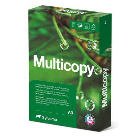 MULTICOPY Kopieringspapper A3 100g ohålat 500/fp - Lyreco - Kontorspapper - Kopieringspapper - A3 Ohålat