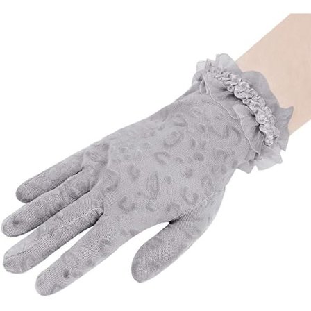 Grå - Damehansker Blonde Bryllupshansker Sommer Solhansker Kjørehansker Elegante Ballhansker Kveldshansker