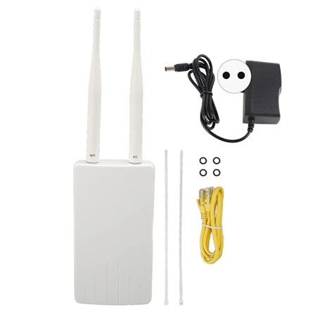 4G LTE trådlös router med SIM-kortplats 300 Mbps olåst trådlös mobil WiFi-hotspot-router med 2 antenner EU-kontakt