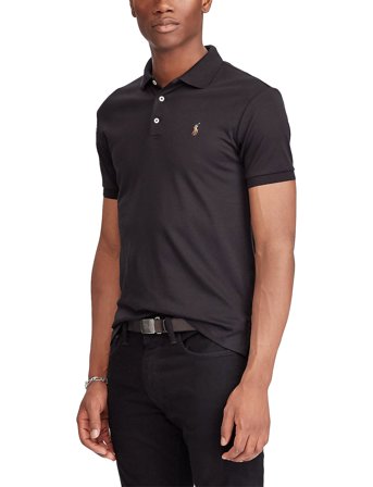 Polo Ralph Lauren Slim Fit Soft-Touch Polo Shirt - Black - XL