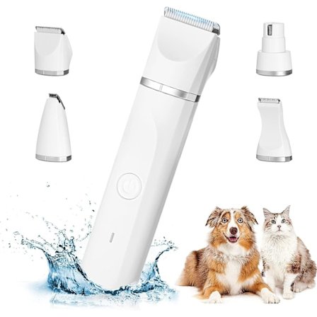 4 i 1 Professionel Hunde-Trimmer: Stille Hunde-Trimmer IPX7