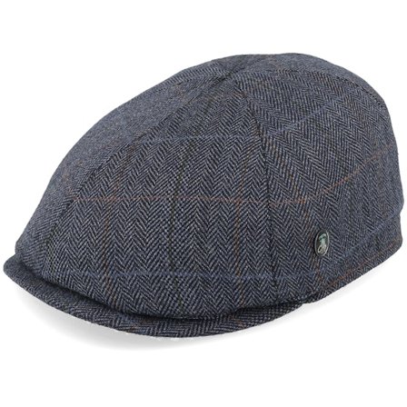 City Sport - Blå flatcap Keps - Sixpence Navy Flat Cap @ Hatstore