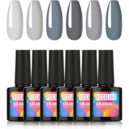 Semi-permanenta emaljer 6PCS UV Gel Collection Salong Level Långvarig Nagelgel 10ML
