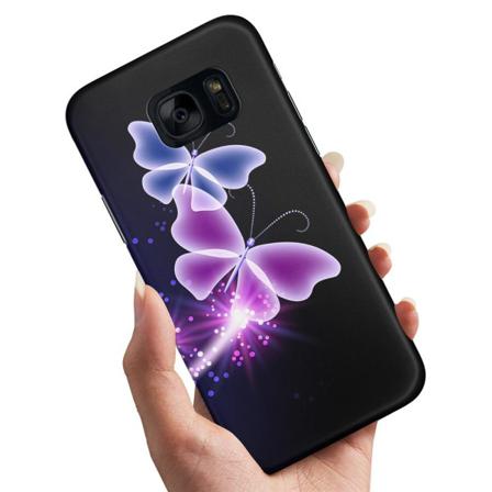 Samsung Galaxy S7 - Skal / Mobilskal Lila Fjärilar