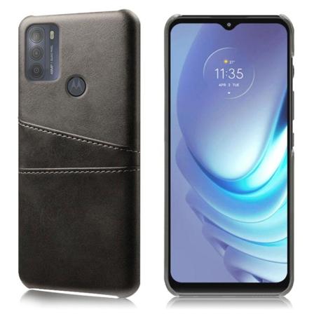 Dual Card Suojakotelo Motorola Moto G50 - Musta Black