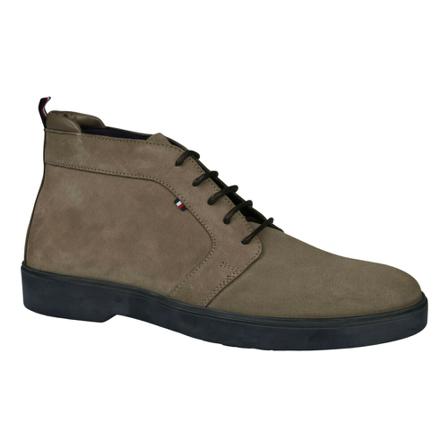 Tommy Hilfiger, Tommy Hilfiger Veterschoen Beige Bruin, Heren, Maat:44 EU,suede