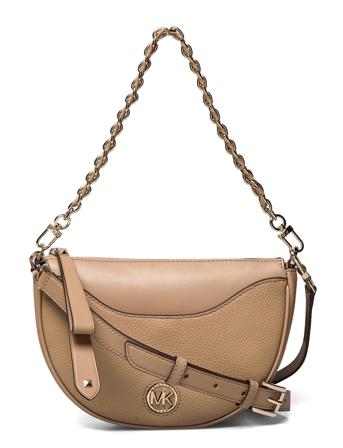 Sm Hlf Moon Cnv Pouchette Axelväska Väska Brun Michael Kors