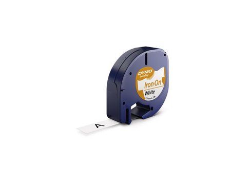 DYMO Tape LetraTag Iron on 12mm svart på vit - Lyreco - Kontorsmaskiner - Märkmaskiner och tape - Tape - Dymo LetraTag