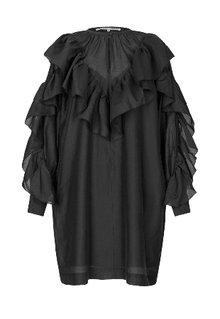 Second Female Dream Ruffle Dress Klänningar Dam Svart XS