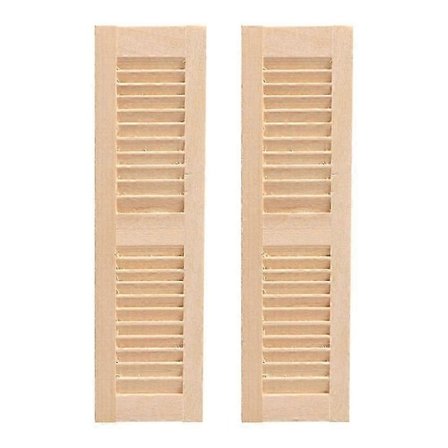 2 stk. Mini Møbler Tre Dør Mini Dør Tre Persienner Modeller Bonsai Dekor