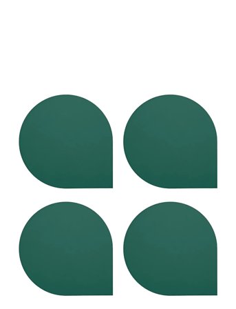 AYTM Stilla Glasbrikker (Sæt Of 4) - Green - ONE SIZE