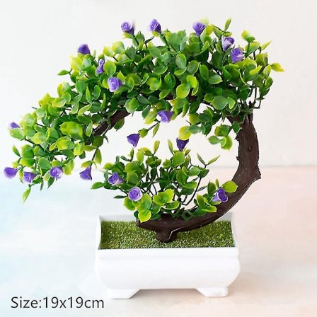 Keinotekoiset kukat + maljakko Tekokasvit Bonsai Pieni puu Ruukutettu koriste Deko Koti sisustus Hää Puutarha Syksy sisustus Maalaistalo