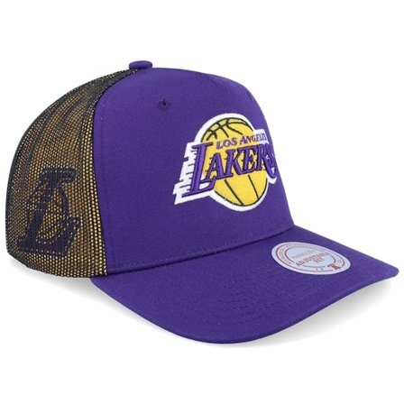 Mitchell & Ness - NBA Violet trucker Casquette - Los Angeles Lakers Tremor Purple A-frame Trucker @ Hatstore