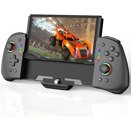 Switch-kontroller för Nintendo Switch/OLED, Uppgraderad Fullstorleks Ergonomisk Handhållen Läge Nintendo Switch OLED Kontroller