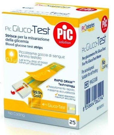 Strisce Pic Glucotest 25 Pezzi
