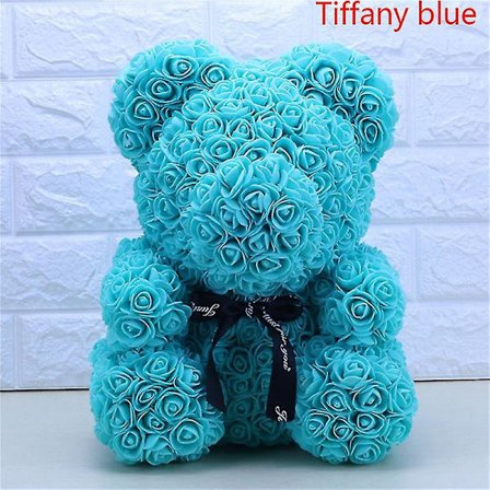 2024 40cm Teddy Karhu Ruusu Sydän Teddy Karhu Tekokukka Ystävänpäivälahja