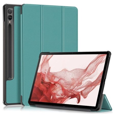 Premium Samsung Galaxy Tab S9 fodral - Mörkgrönt