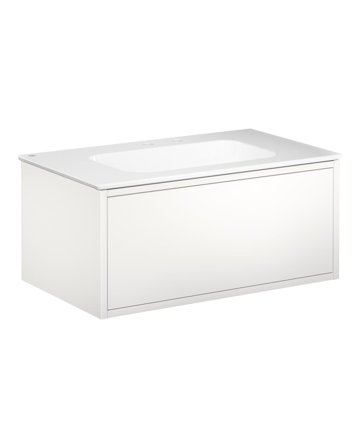 Gustavsberg Ducentic GB71DCVU80DHWB1200 Kommodpaket 80 cm, vit/vit, 2 blandarhål Vit/Vit, Badrum