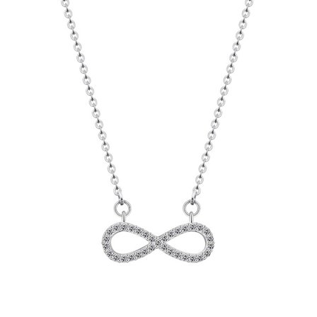 Evig vänskap Crystal Infinity Halsband Luck