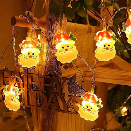 Julelyslenke Vanntette Batteridrevne LED Julelys for Juletre Innendørs og Utendørs Festdekorasjon