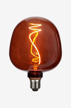 Star Trading - LED-lampa E27 G125 Decoled - Brun - Ljuskällor & glödlampor - Från Homeroom