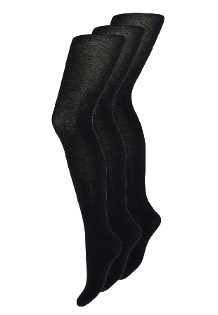 Decoy Ullstrumpbyxor | 3-pack Merinoull 100 Denier Brun Leggings Dam Svart XXL