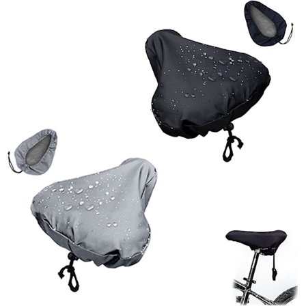 2 stk. cykelsaddelbetræk, cykelsaddelregnbetræk, vandtæt cykelsædebeskytter med snøre, regntæt