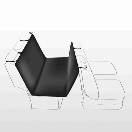 TRIXIE Sätesskydd för hundar svart och beige