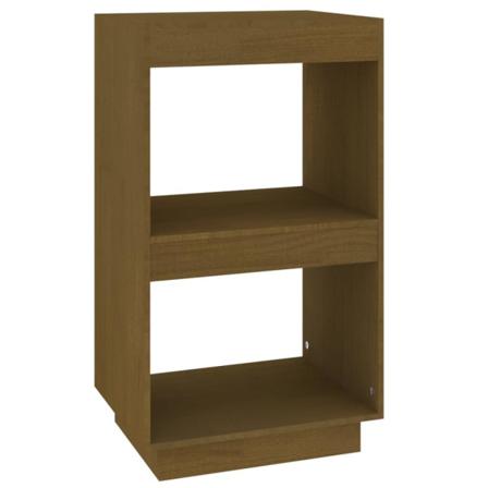 Vidaxl Bokhylla Honungsbrun 40x35x71 Cm Massiv Furu Brun