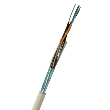 Nexans PTS-HF Telekabel 2x2x0.6 mm, vit 500 m, bobin, Anslutningsdon & kablar