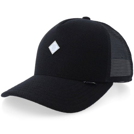 Djinns - Hft Cap Fine Piqué Black A-Frame Trucker Trucker Black Cap - @ Hatstore