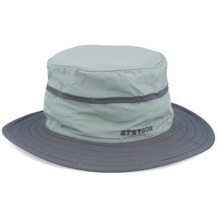 Stetson - Vihreä bucket Hattu - Nylon Light Green/Grey Bucket @ Hatstore